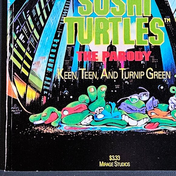 Green-Grey Sponge-Suit Sushi Turtles One-Shot (1990) - Picture 7 of 7